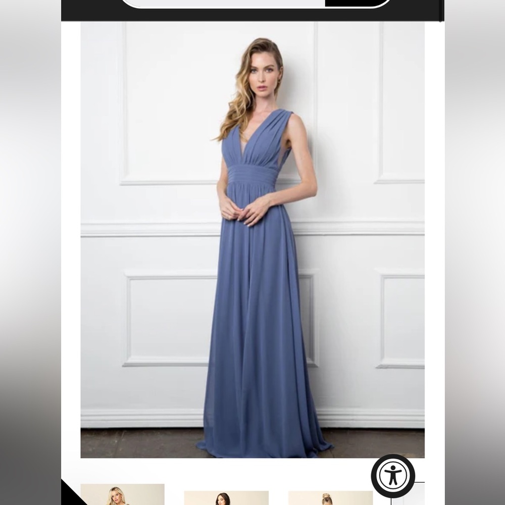 Elegant Navy Evening Gown (bridesmaids or mother of the bride)